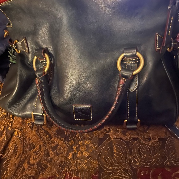 FLORENTINE Dooney & Bourke Navy Satchel - Picture 3 of 5